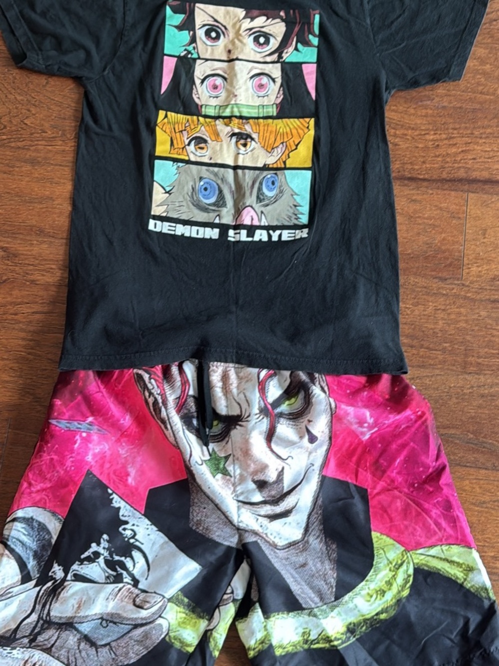 Demon Slayer Tee Shirt Hunter Soroka Swimming Trunks - Boys Medium